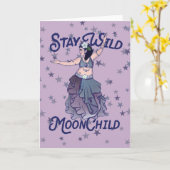 Bleibe Wild Moon Child MoonChild Bly Dancer Art Karte (Gelbe Blume)