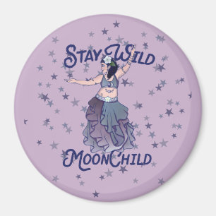 Bleibe Wild Moon Child MoonChild Bly Dancer Art Magnet