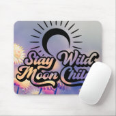 Bleibe Wild Moon Child Mousepad (Mit Mouse)