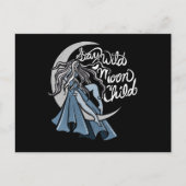Bleibe Wild Moon Child Postkarte (Vorderseite)