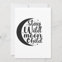Bleibe Wild Moon Child Spooky Halloween-Geschenk