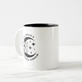 Bleibe Wild Moon Child Tasse-Boho Celestie Coffee Zweifarbige Tasse (Vorderseite Links)