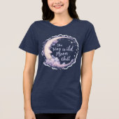 Bleibe Wild Moon Chill - Celestial Calm Design Tri-Blend Shirt (Vorderseite)