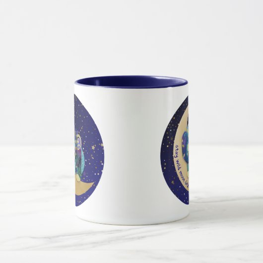 BLEIBE WILD MOON KIND Chow 11 oz Tasse (Zentrum)