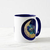 BLEIBE WILD MOON KIND Chow 11 oz Tasse (VorderseiteRechts)