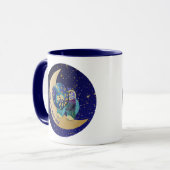 BLEIBE WILD MOON KIND Chow 11 oz Tasse (Vorderseite Links)