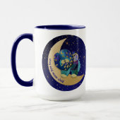 BLEIBE WILD MOON KIND Chow 15 oz Tasse (Links)