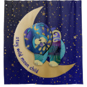 BLEIBE WILD MOON KINDERDuschvorhang Duschvorhang (Vorderseite)