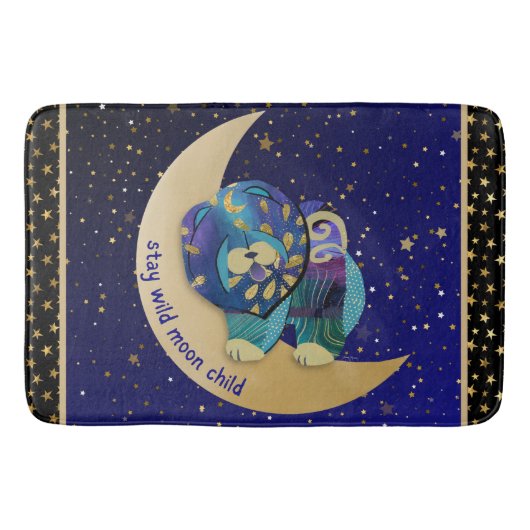 BLEIBE WILD MOON KINDERKUCHKRAFT - Badematte (Vorderseite)