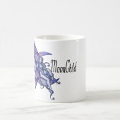Bleibe Wild MoonChild Moon Kindermädchen Lila Kaffeetasse (Mittel)