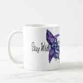 Bleibe Wild MoonChild Moon Kindermädchen Lila Kaffeetasse (Links)