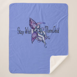 Bleibe Wild MoonChild Moon Kindermädchen Lila Sherpadecke