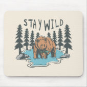 Bleibe Wild Mousepad (Vorne)