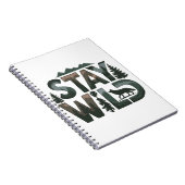 Bleibe Wild - Naturlich Inspiriert Design Notizblock (Rechte Seite)