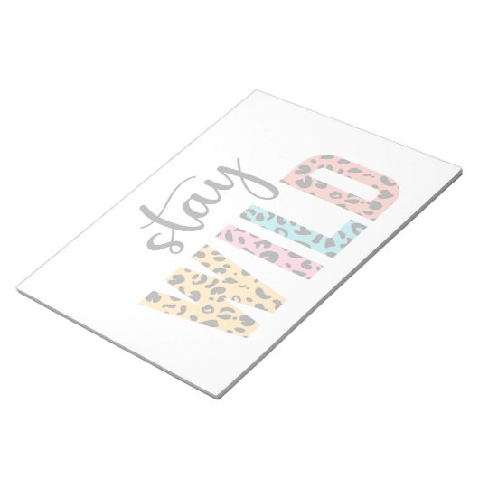 Bleibe Wild Notizblock (angewinkelt)