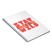 Bleibe Wild Notizblock (Rechte Seite)