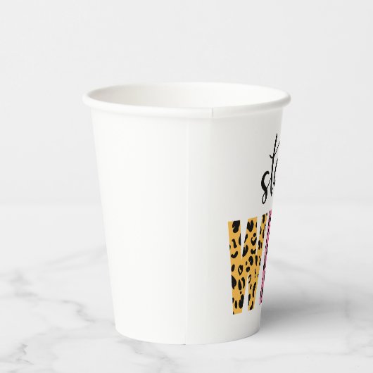 Bleibe Wild Pappbecher (Rechts)