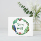 Bleibe Wild Postcard Postkarte (Stehend Vorderseite)