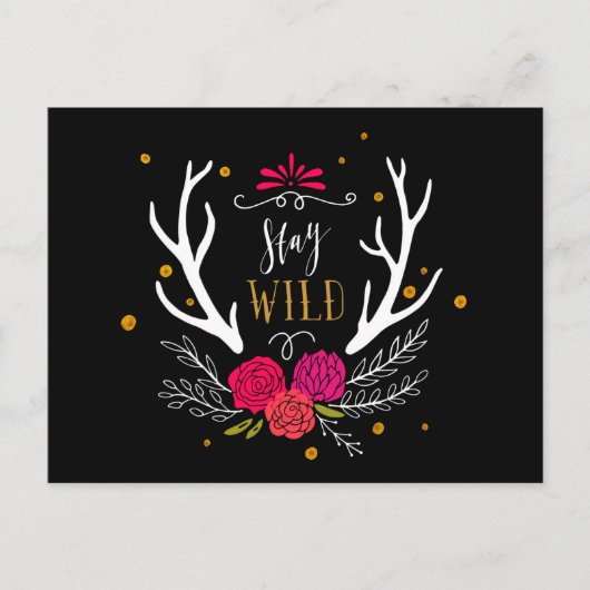 Bleibe Wild Postkarte (Vorderseite)