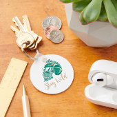 Bleibe Wild Schlüsselanhänger