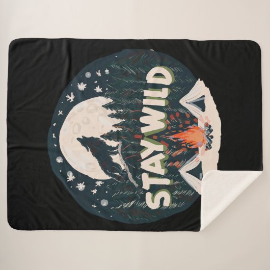 Bleibe Wild Sherpadecke (Vorderseite (Horizontal))