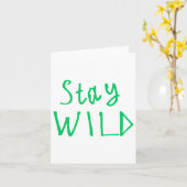 Bleibe Wild Sticker1 Karte (Gelbe Blume)