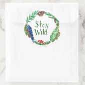 Bleibe Wild Sticker Sheet (Tasche)