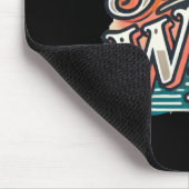 Bleibe Wild Sticker Trendy Handschrift Typografie Mousepad (Ecke)