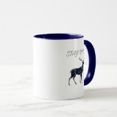Bleibe Wild Tribal Deer Night Design Tasse (VorderseiteRechts)