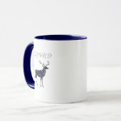 Bleibe Wild Tribal Deer Night Design Tasse (Vorderseite Links)