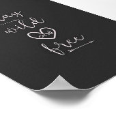 bleibe wild und sei kostenlos Poster (Ecke)