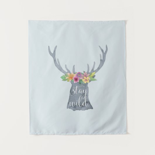 Bleibe Wild Wandteppich (Vorderseite)