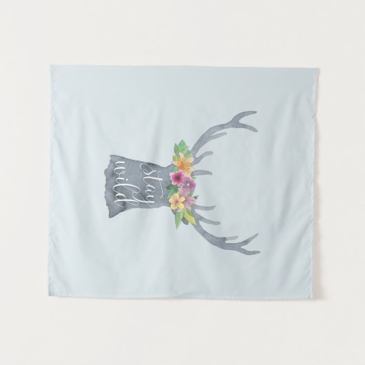 Bleibe Wild Wandteppich (Vorderseite (Horizontal))