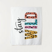 Bleibe Wild Wandteppich (Vorderseite)