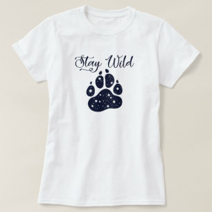 Bleibe Wild Wolf Paw T - Shirt