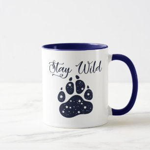 Bleibe Wild Wolf Paw Tasse