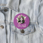 Bleibe Wildkind der Blume Button (Beispiel)