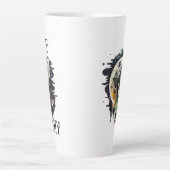 Bleibe Witchy | Hexe und Vollmond Halloween Milchtasse (Vorderseite)