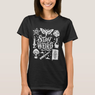 Bleibe Witchy Vibes Witch Spooky Season Happy T-Shirt