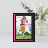 Bleibe Young! Spielgolf in Deutschland Postkarte (Stehend Vorderseite)