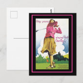 Bleibe Young! Spielgolf in Deutschland Postkarte (Vorne/Hinten)