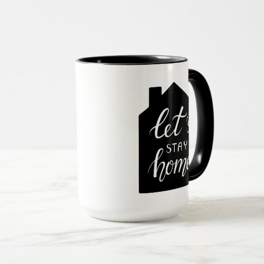 Bleibe Zuhause 2 Tasse (VorderseiteRechts)