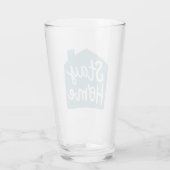 Bleibe Zuhause Glas (Rückseite)