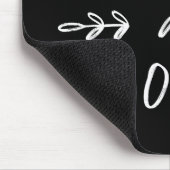 Bleibe Zuhause | Handgezogener Schriftart Mousepad (Ecke)