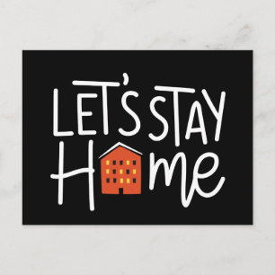 Bleibe Zuhause House Postkarte