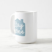 Bleibe Zuhause Kaffeetasse (Vorderseite Links)