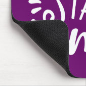Bleibe Zuhause Lila Mousepad (Ecke)
