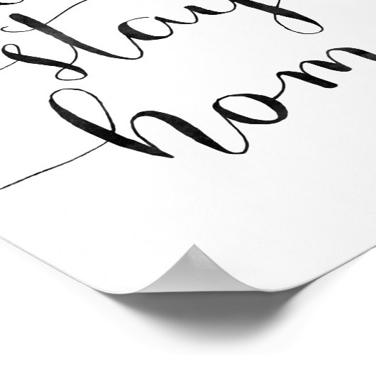 Bleibe Zuhause Poster (Ecke)