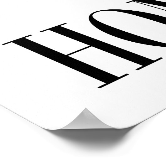 Bleibe Zuhause Poster (Ecke)