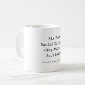 Bleibe Zuhause Rett Kaffeetasse (Vorderseite Links)